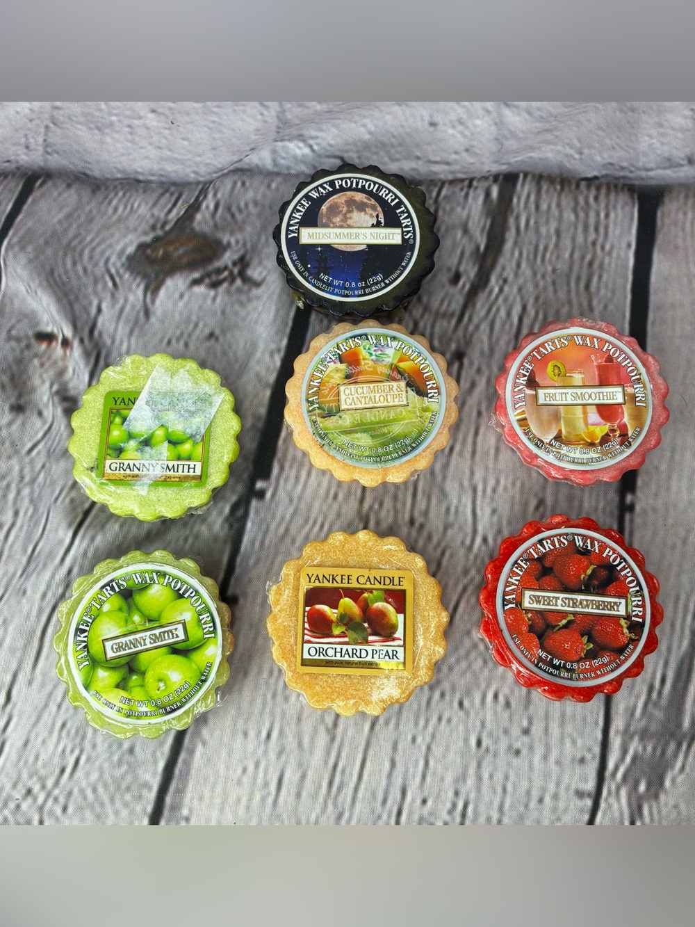 Lot of 7 Assorted Yankee Candle Potpourri Wax Tart Melts Summer Scents NIP